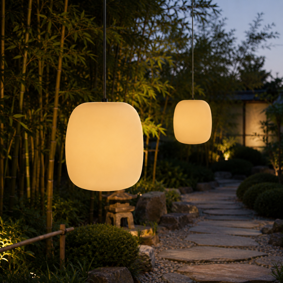 Japanese-Style Waterproof Outdoor Hanging Lantern