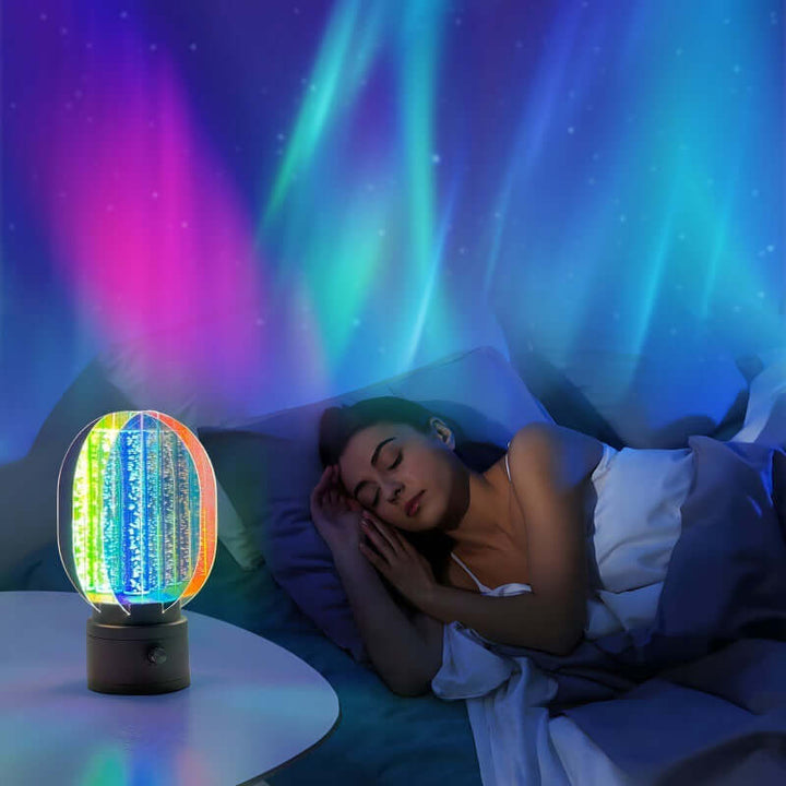 Creative Small Night Lamp Charging Electrodeless Dimming Rotating Ambience Light | Kalsten