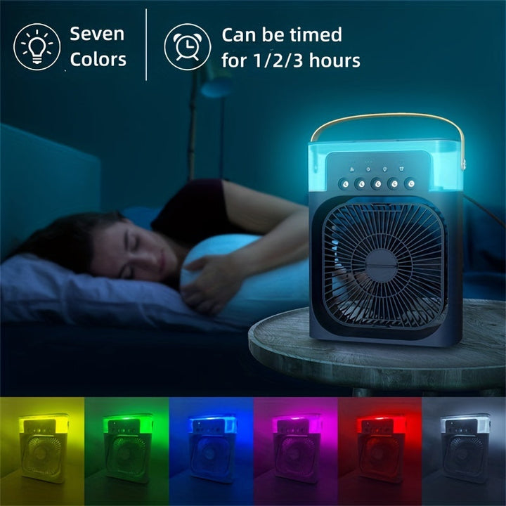 5A 2V Portable 600ml Spray Cooler Fan Desk USB Rechargeable Perfume Humidifier Air Conditioning A/C Cooling Fan 3 Wind Speeds | Kalsten