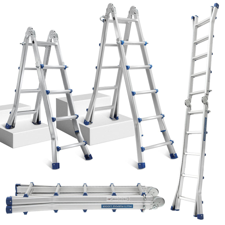 Telescopic ladder Multifunctional ladder 3 in 1 Aluminum ladder | Kalsten