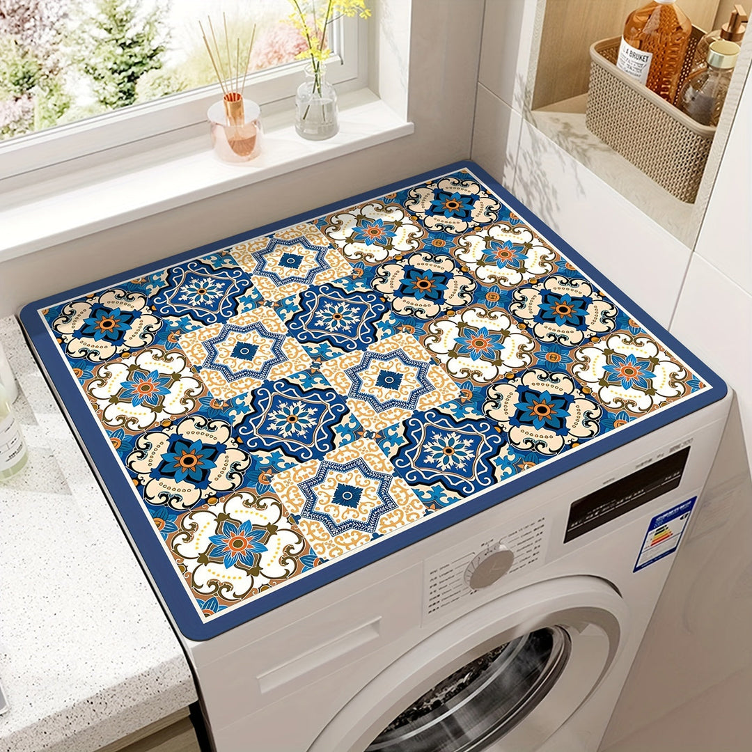 Washing Machine Cover Mat Retro Mosaic | Kalsten