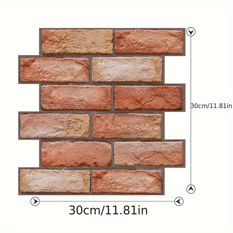 Self-adhesive 3D wall panels with brick and wood texture | Kalsten
