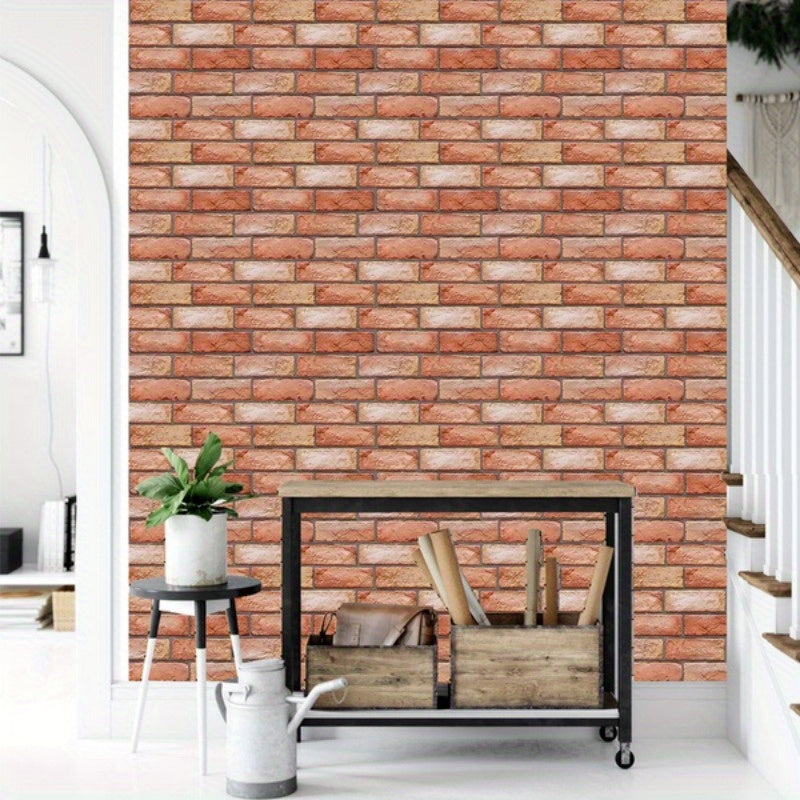 Self-adhesive 3D wall panels with brick and wood texture | Kalsten