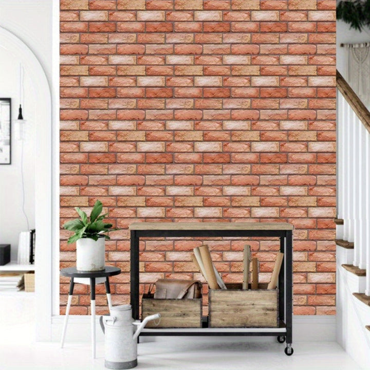 Self-adhesive 3D wall panels with brick and wood texture | Kalsten