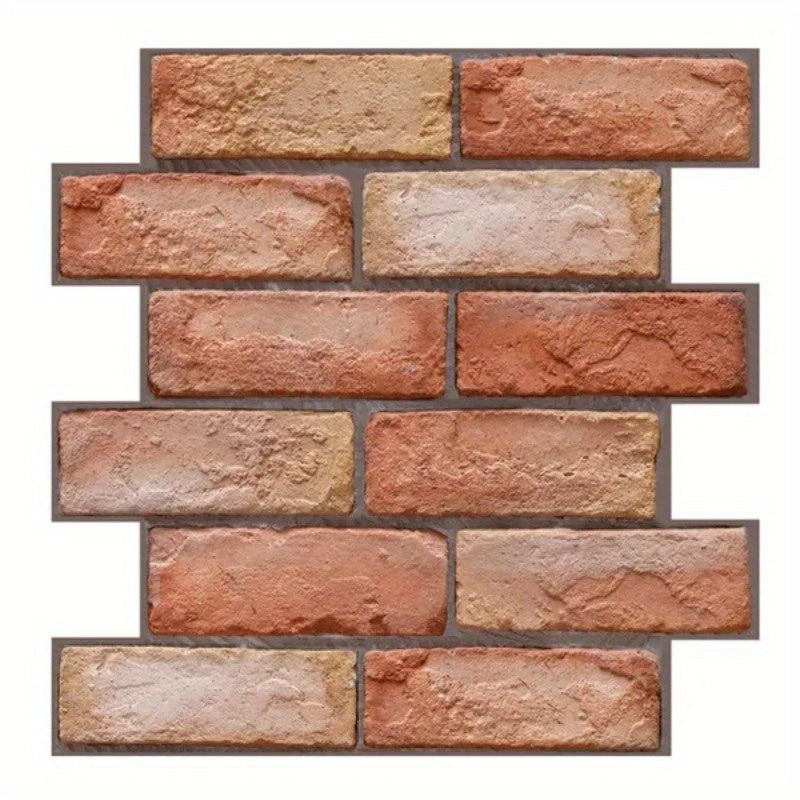 Self-adhesive 3D wall panels with brick and wood texture | Kalsten