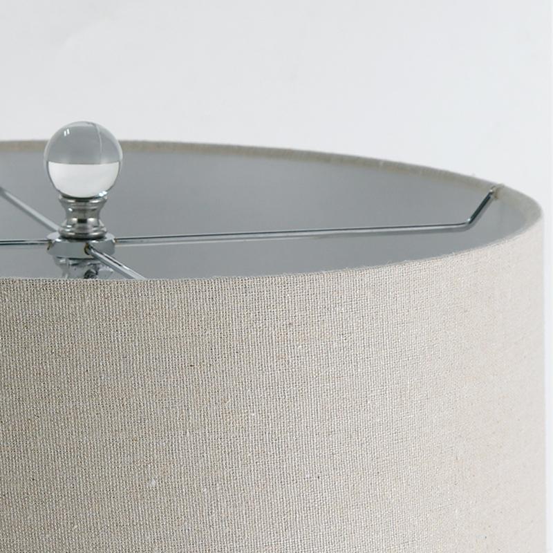 25 inch Light-Through Stacked Spheres Crystal Table Lamp | Kalsten