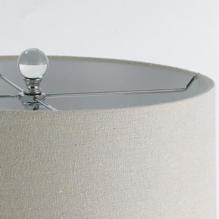 25 inch Light-Through Stacked Spheres Crystal Table Lamp | Kalsten