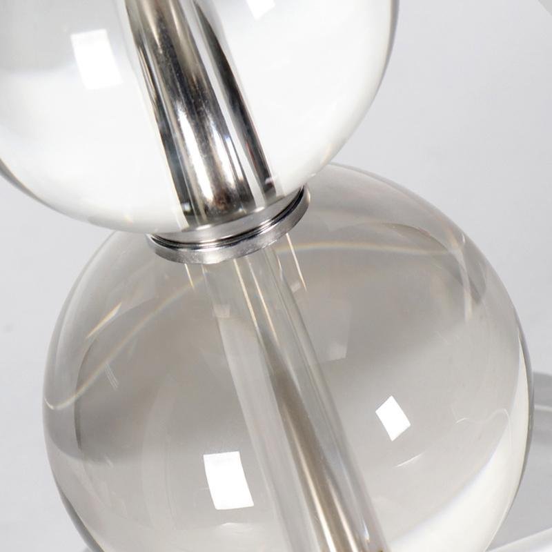 25 inch Light-Through Stacked Spheres Crystal Table Lamp | Kalsten