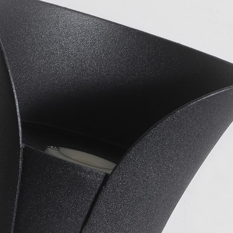 Curved LED Up and Down Lighting Waterproof Modern Outdoor Wall Lights | Kalsten