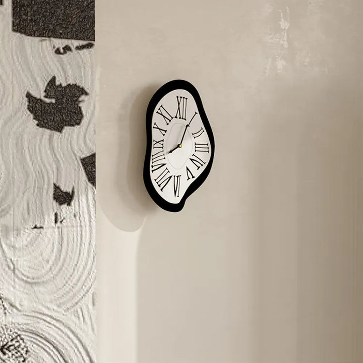 Surrealistic Black Wall Clock: Artistic & Stylish Kalsten