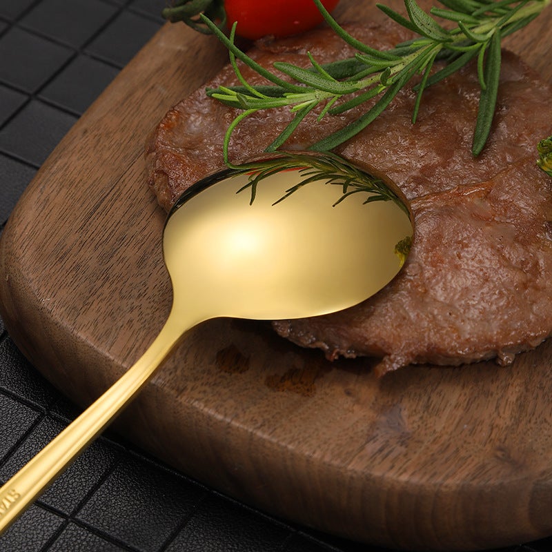 RoyalGlimmer Gold Cutlery Set - Gold Cutlery Set for a Luxurious Table Decoration Kalsten