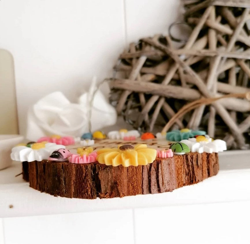 Engraved Wooden Log Garden Plaque | Kalsten
