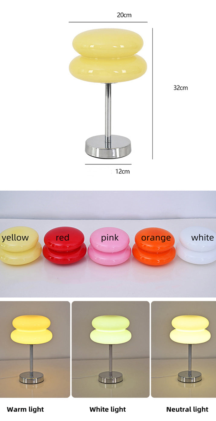 DESIGNER GLASS TABLE LAMP - AMBIENT LED LAMP FOR BEDROOM AND STUDY | Kalsten