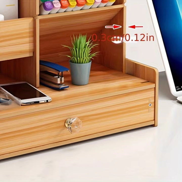 Desk Organiser Set with Drawers & Grid Compartments (3pcs)