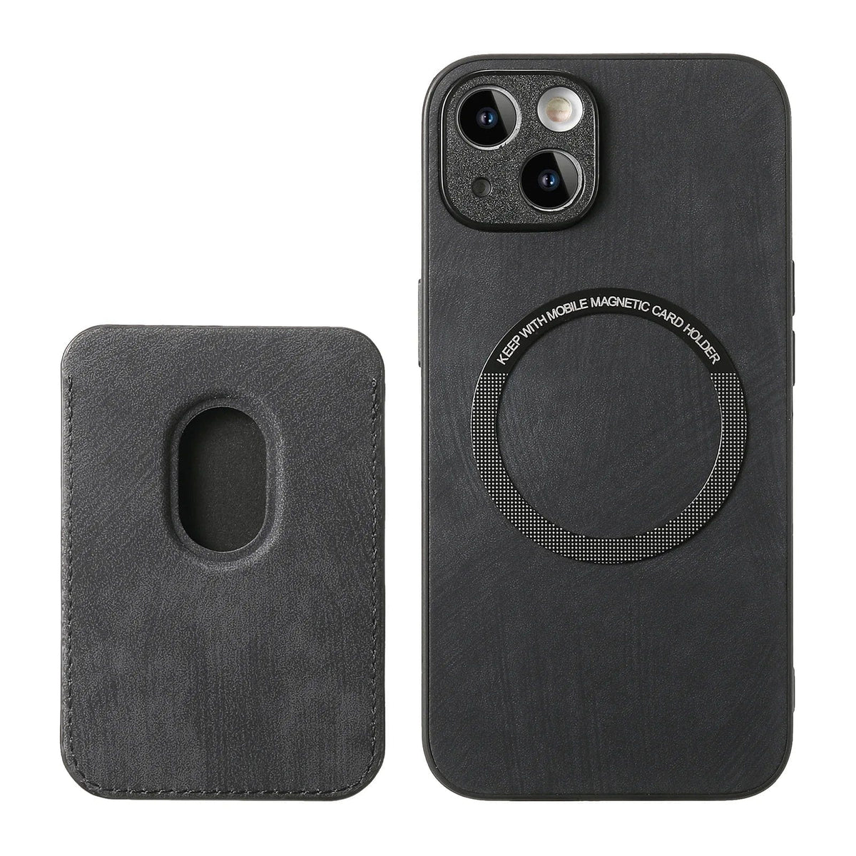 Skanto | MagSafe iPhone Case Magnetic Leather Card Holder