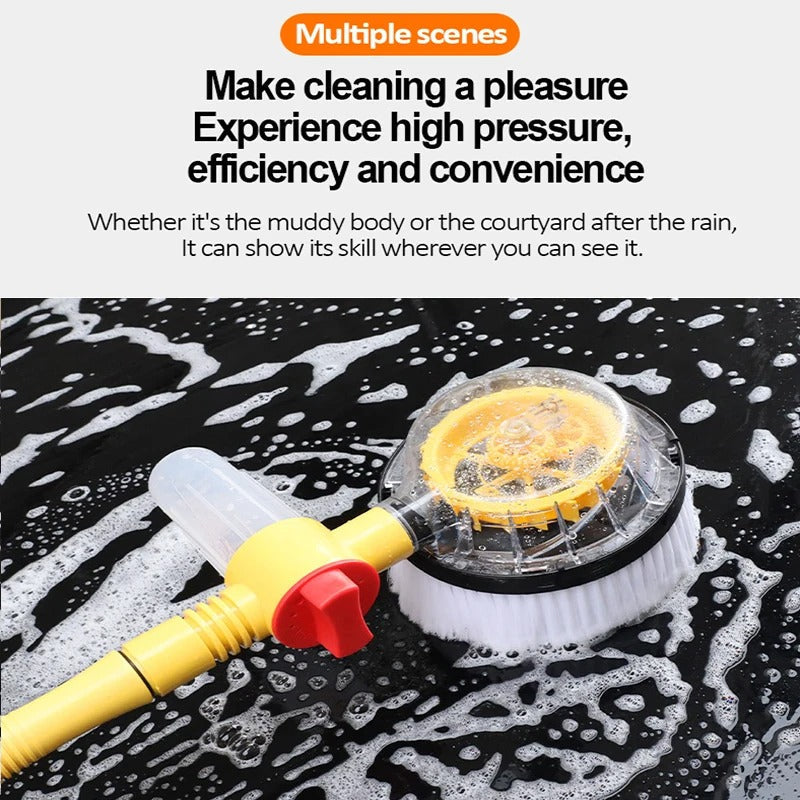 Kalsten | TurboBrush 360 Car Wash Brush – Rotating Brush with Soap Dispenser & Extension Pole