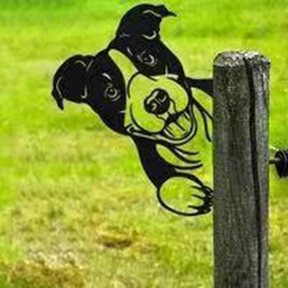 Outdoor Garden Farm Peeking Goat Metal Artwork Indoor Decor | Karnz