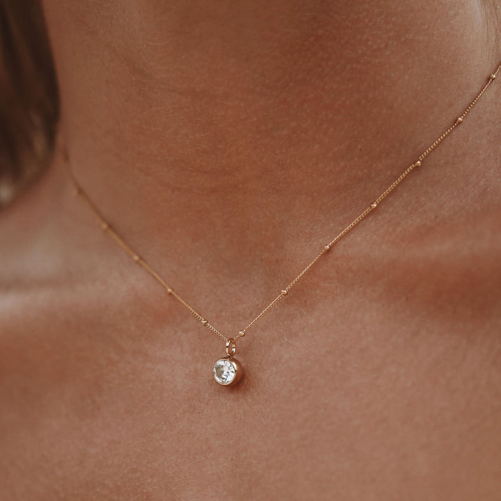 Birthstone Pendant Necklace
