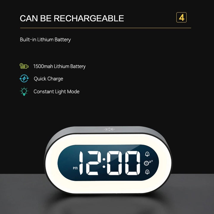 Kalsten | Digital Alarm Clock with Nightlight – Lumino