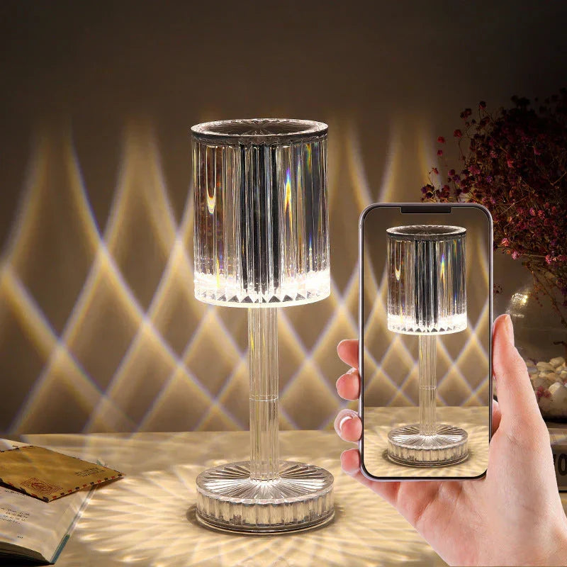 Dimmable Crystal Table Lamp with Modern Lighting - Seraphine | Kalsten