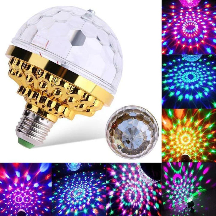 DiscoSpin LED Party Lamp – Rotating RGB Ambient Lighting 3W | Kalsten