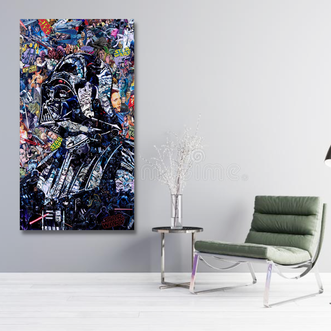 Kalsten | Disney Star Wars Poster Darth Vader Canvas Wall Art - Wall Decoration - Famous Wall Art