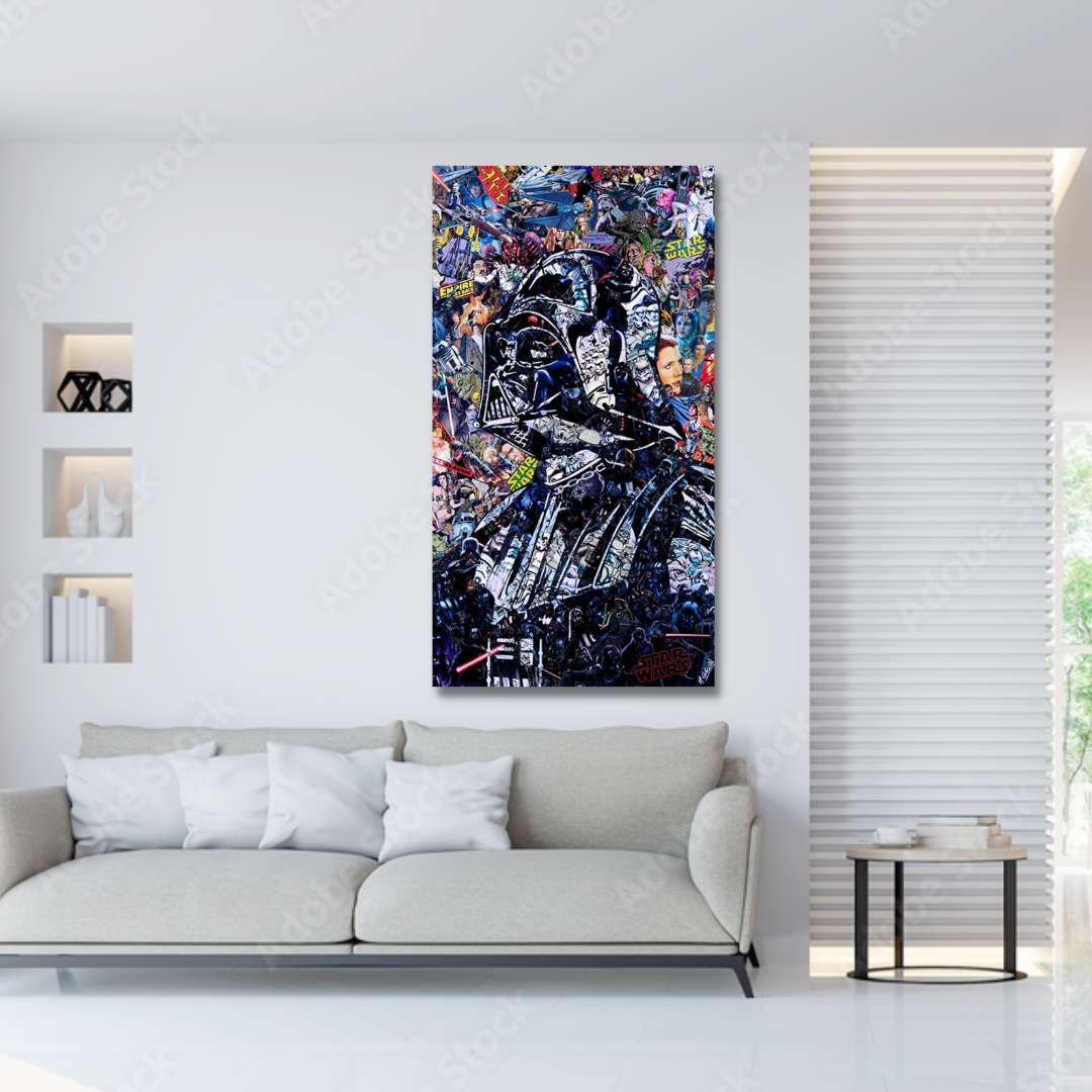 Kalsten | Disney Star Wars Poster Darth Vader Canvas Wall Art - Wall Decoration - Famous Wall Art