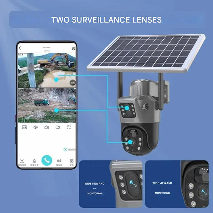 DualGuard Solar 4K – Wireless 4K Security Camera with Solar Panel and 4G | Kalsten