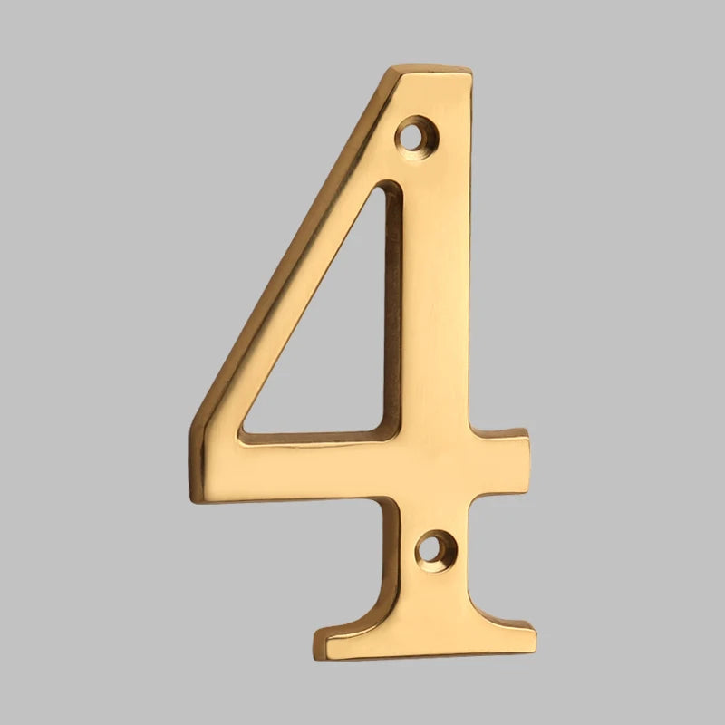 Kalsten | Traditional house numbers made of solid brass