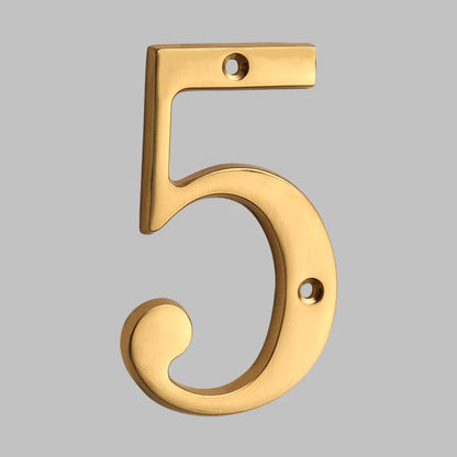 Skanto | Traditional House Numbers Made of Solid Brass