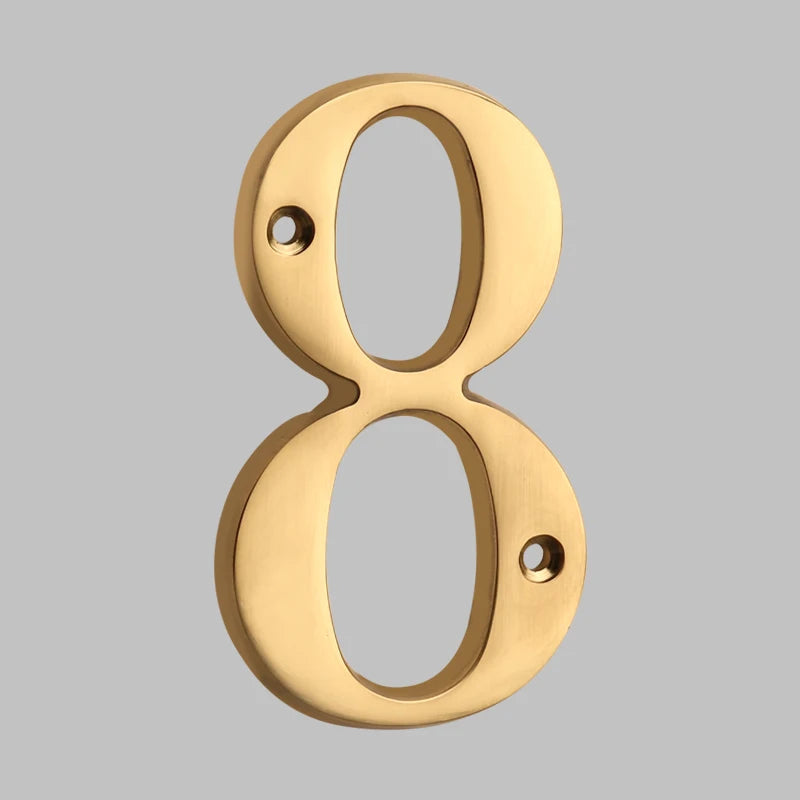 Kalsten | Traditional house numbers made of solid brass