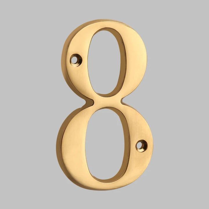 Kalsten | Traditional house numbers made of solid brass