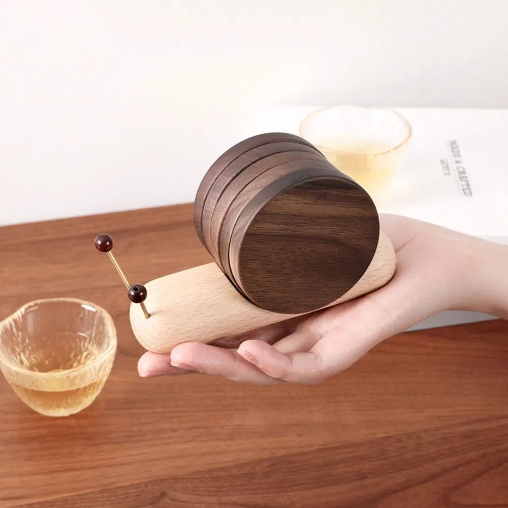 Snail coasters - Unique charm - Decorate coffee breaks - Elegant and functional | Kalsten