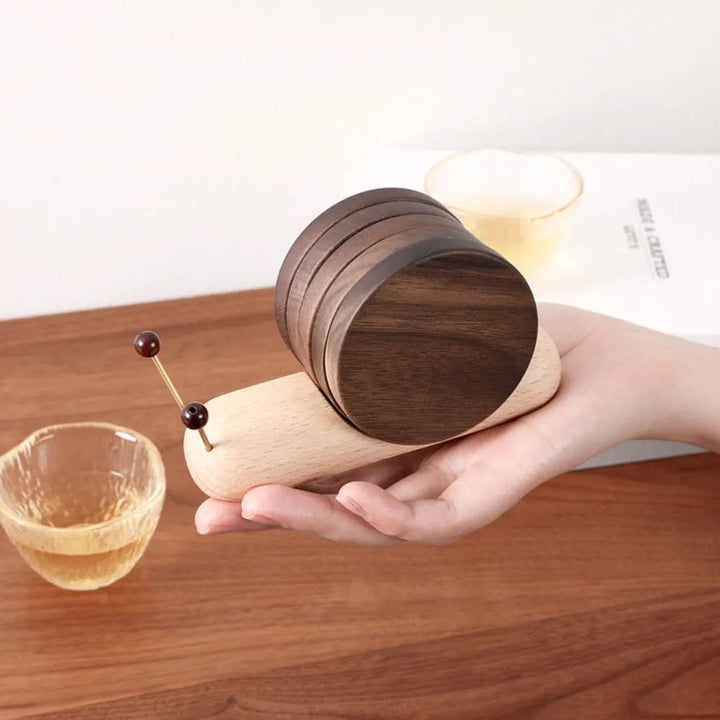 Snail coasters - Unique charm - Decorate coffee breaks - Elegant and functional | Kalsten