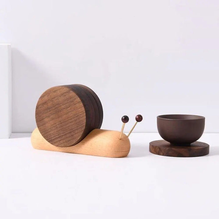 Snail coasters - Unique charm - Decorate coffee breaks - Elegant and functional | Kalsten