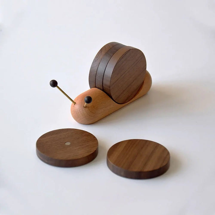 Set of snail coasters - Unique charm - Decorate coffee breaks - Elegant and functional | Kalsten