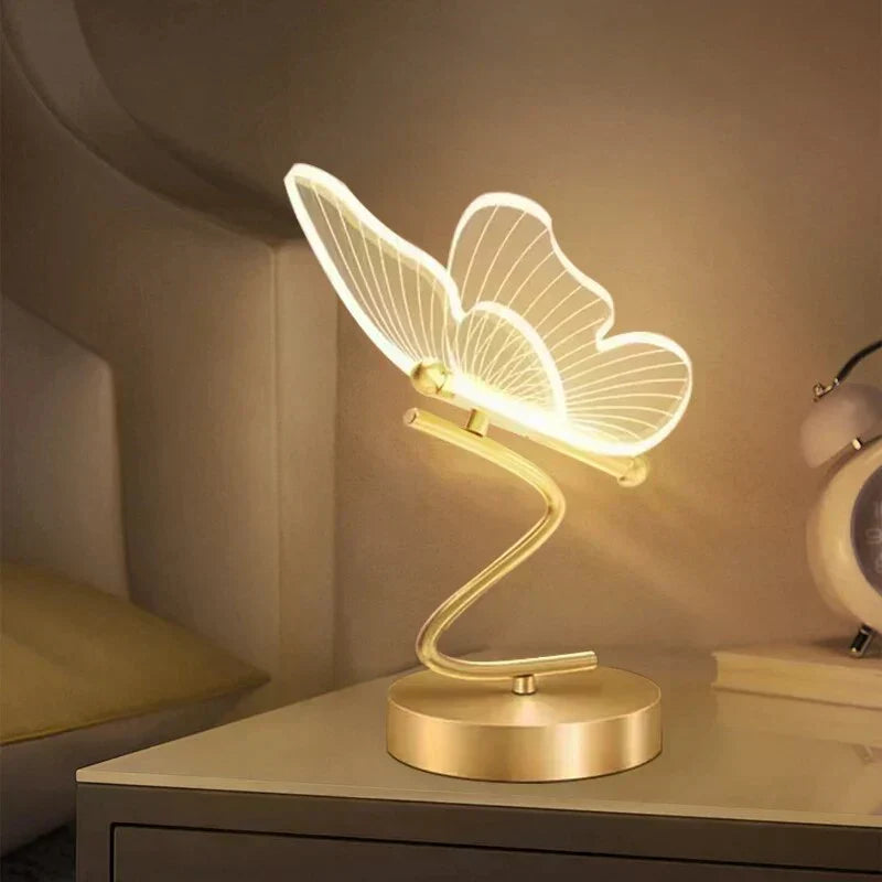 Elegant LED Table Lamp in Butterfly Design Kalsten