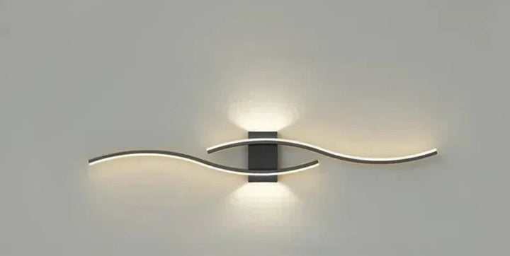 Modern LED Wall Light – Wave-shaped Design, Minimalist Style | Kalsten