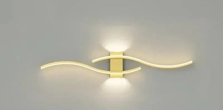 Modern LED Wall Light – Wave-shaped Design, Minimalist Style | Kalsten