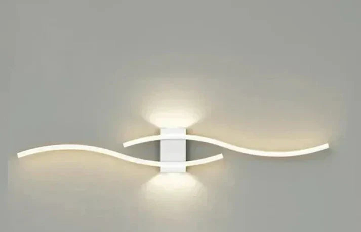 BowLift | Lumivora Wave LED Wall Light | Modern Wave Design | Energy Saving & Stylish | 60×15 cm | Warm, Glare-Free Light