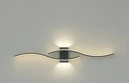 BowLift | Lumivora Wave LED Wall Light | Modern Wave Design | Energy Saving & Stylish | 60×15 cm | Warm, Glare-Free Light