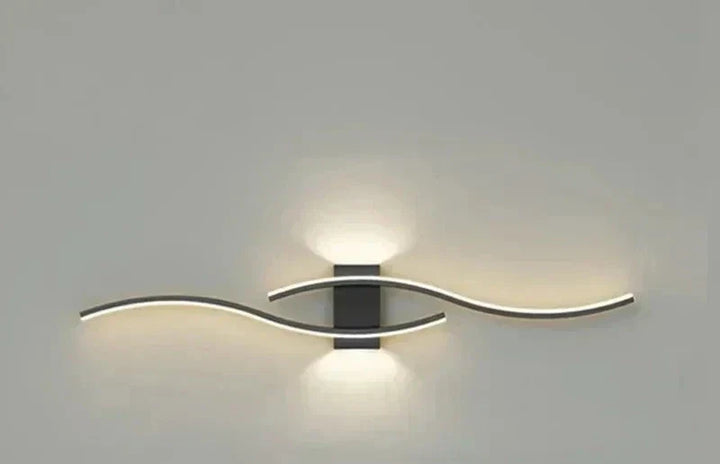 Modern LED Wall Light – Wave-shaped Design, Minimalist Style | Kalsten