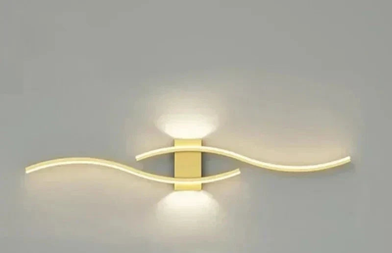 Modern LED Wall Light – Wave-shaped Design, Minimalist Style | Kalsten