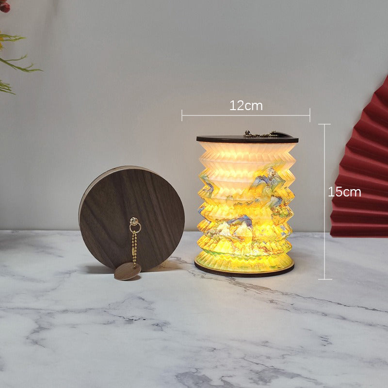 Foldable LED Lantern with Compact Design – Portable Decorative Lamp for Indoor and Outdoor Areas | Kalsten
