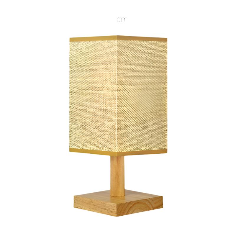 USB Table Lamp with Fabric Shade – Modern LED Nightstand Lamp for Bedroom & Office | Kalsten