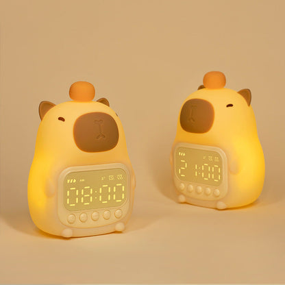 Cute Capybara Night Light LED – Kids' Alarm Clock & Night Lamp for Bedroom | Karnz