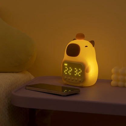Cute Capybara Night Light LED – Kids' Alarm Clock & Night Lamp for Bedroom | Karnz