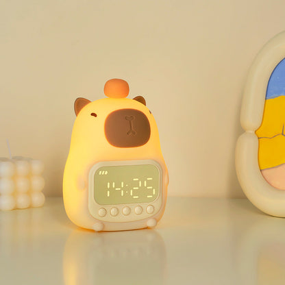 Cute Capybara Night Light LED – Kids' Alarm Clock & Night Lamp for Bedroom | Karnz