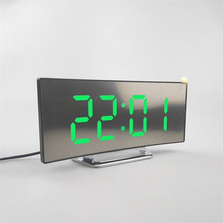 CurveTime Digital Alarm Clock – Compact Alarm Clock with Curved Display and Modern Design | Kalsten