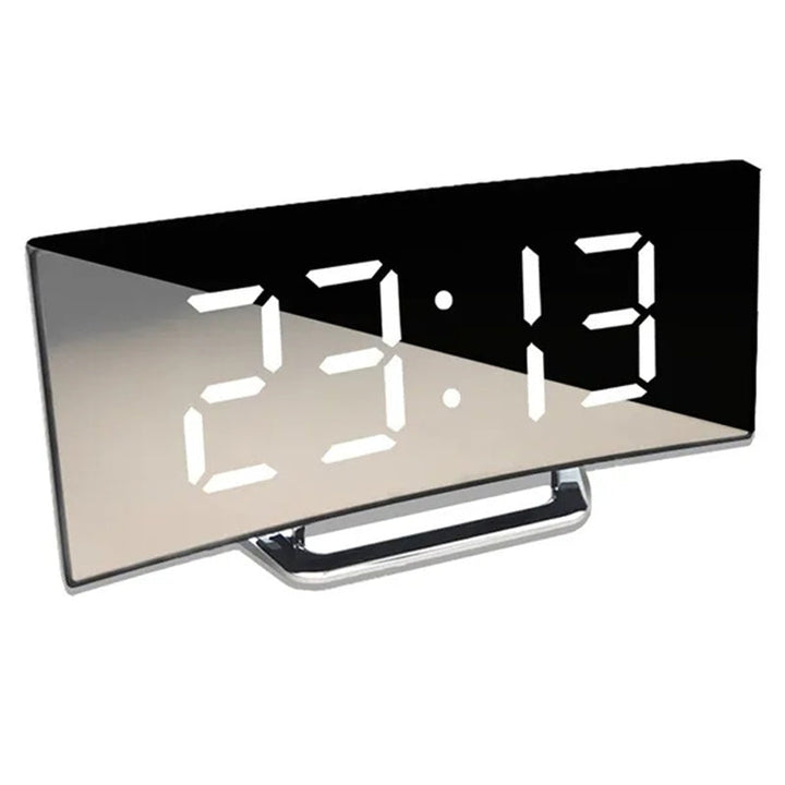 CurveTime Digital Alarm Clock – Compact Alarm Clock with Curved Display and Modern Design | Kalsten